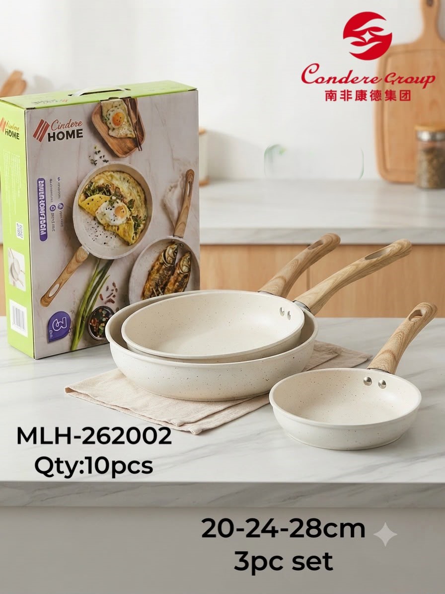 Condere 3-piece non-stick frying pan set