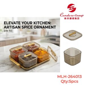 Condere Artisan Spice Box Set with Serving Tray (Model: MLH-264013)