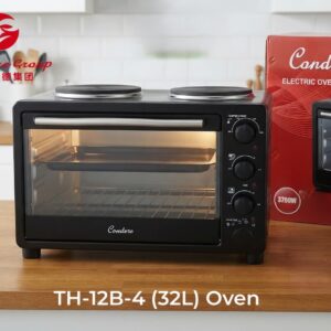 Condere TH-12B-4 (32L) Electric Oven with Dual Hot Plates
