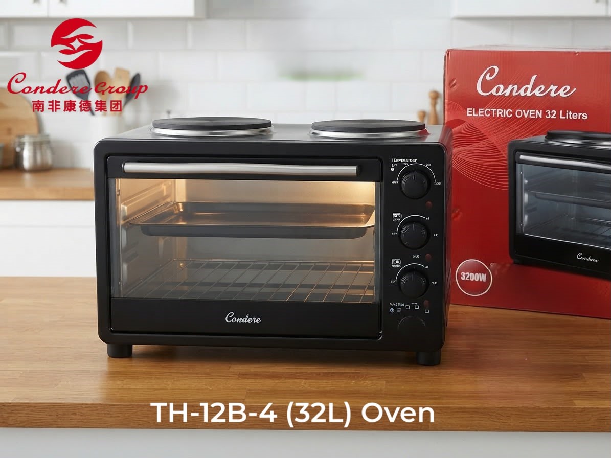 Condere TH-12B-4 (32L) Electric Oven with Dual Hot Plates