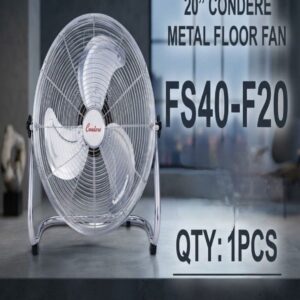 Condere 20″ High-Velocity Metal Floor Fan (Model FS40-F20)
